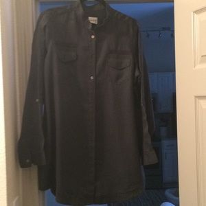 Chicos Ramie cotton shirt Black